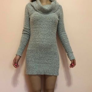 Grey sweater dress